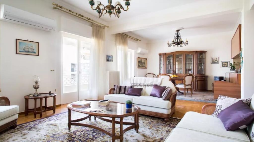 Large 3 Bedroom Apt With Terrace Athen Exterior foto