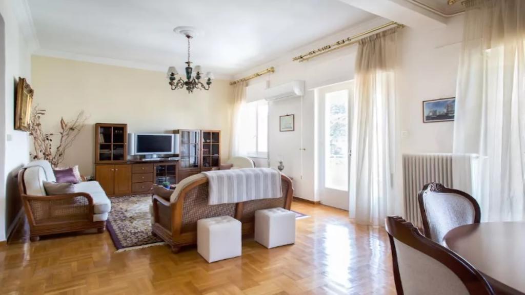 Large 3 Bedroom Apt With Terrace Athen Exterior foto